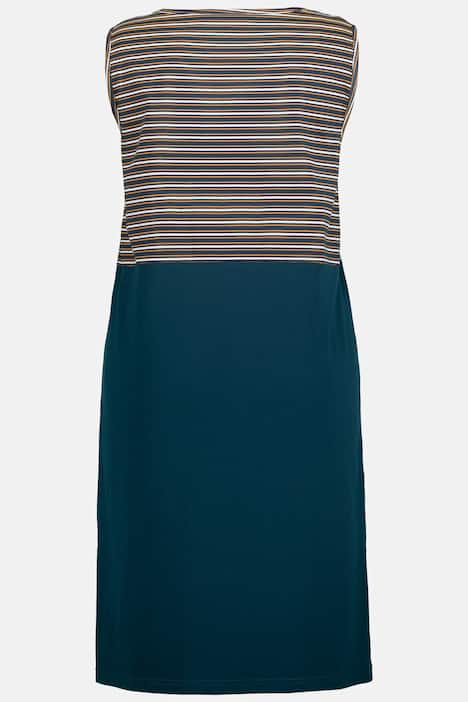 Nachthemd, Ringel, Rundhals, ärmellos