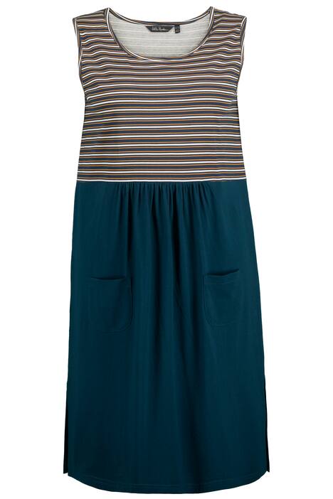 Noční košile, proužky, kulatý výstřih, bez rukávů