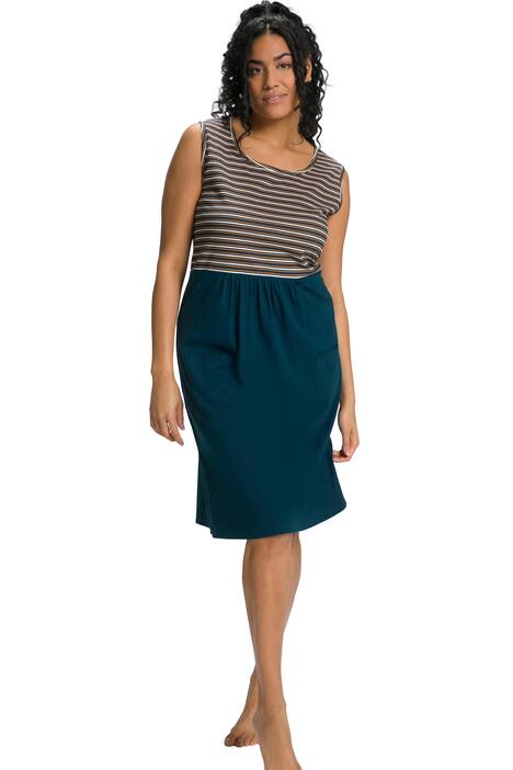 Noční košile, proužky, kulatý výstřih, bez rukávů