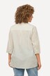 Tunique à tissu texturé, avec dentelle, ligne A et manches 3/4