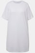 Extra lång topp i oversize-modell med rund hals och kort ärm