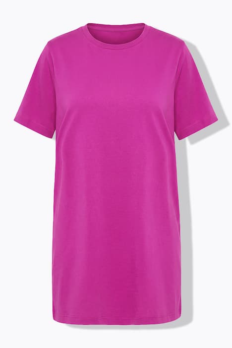 Extra Longshirt, Rundhals, Halbarm, Oversized