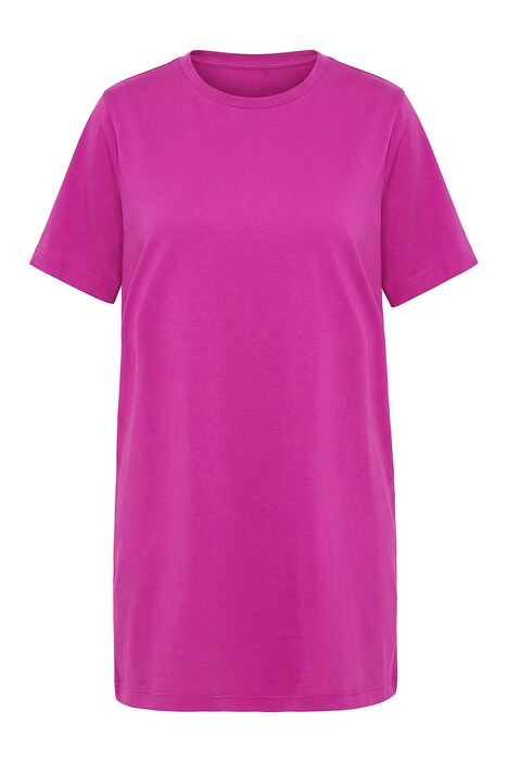 Dlouhé tričko, extra dlouhé, kulatý výstřih, krátké rukávy