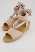 Nahka-espadrillokset, niinipohjallinen, leveys H
