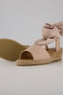 Nahka-espadrillokset, niinipohjallinen, leveys H