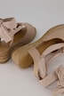 Nahka-espadrillokset, niinipohjallinen, leveys H