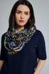 Colored Grass Print Infinity Scarf