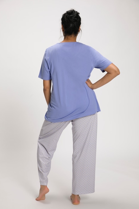 Floral Heart Cotton Knit Pajama Set | Pajamas | Sleepwear