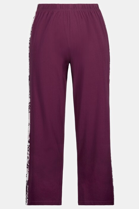 Pyjama, Blüten, Rundhals, Halbarm