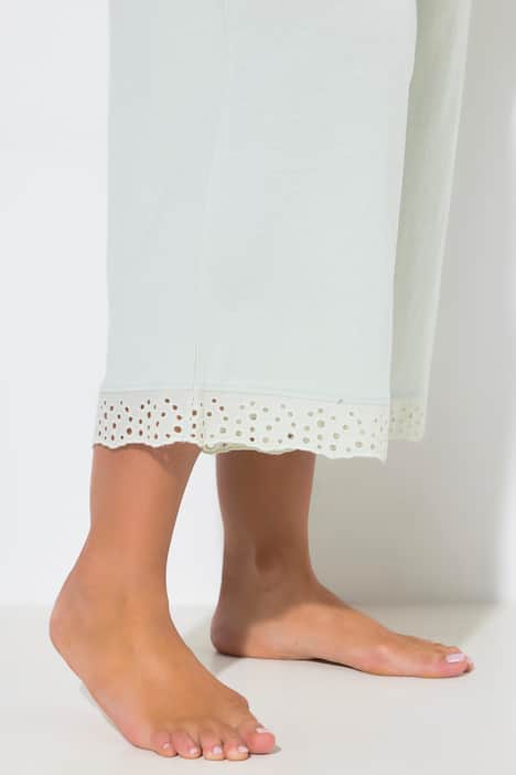 Pyjama, Lochstickerei, Halbarm, Modalmix