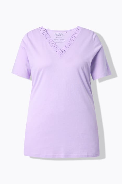 Pyjama, Lochstickerei, Halbarm, Modalmix