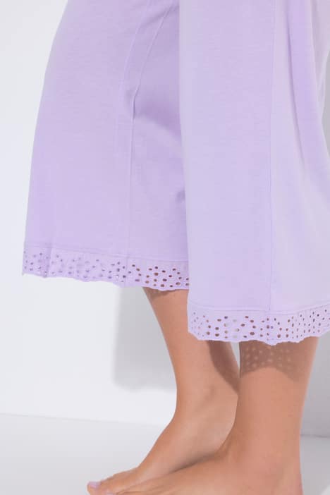 Pyjama, Lochstickerei, Halbarm, Modalmix