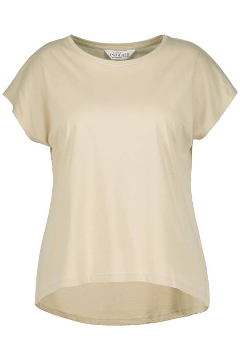 Oversize tričko, kulatý výstřih, padlá ramena