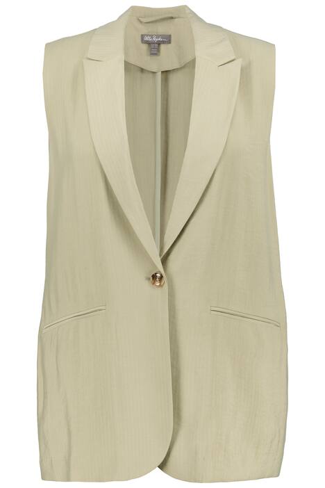 Vesta, pruhy, klopový límec, bez rukávů