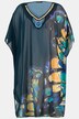 Butterfly Wings Placement Print Chiffon Cover-Up Caftan Tunic