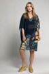 Butterfly Wings Placement Print Chiffon Cover-Up Caftan Tunic