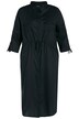 Kabátové šaty, saténový lesk, límeček, 3/4 rukávy, lyocell