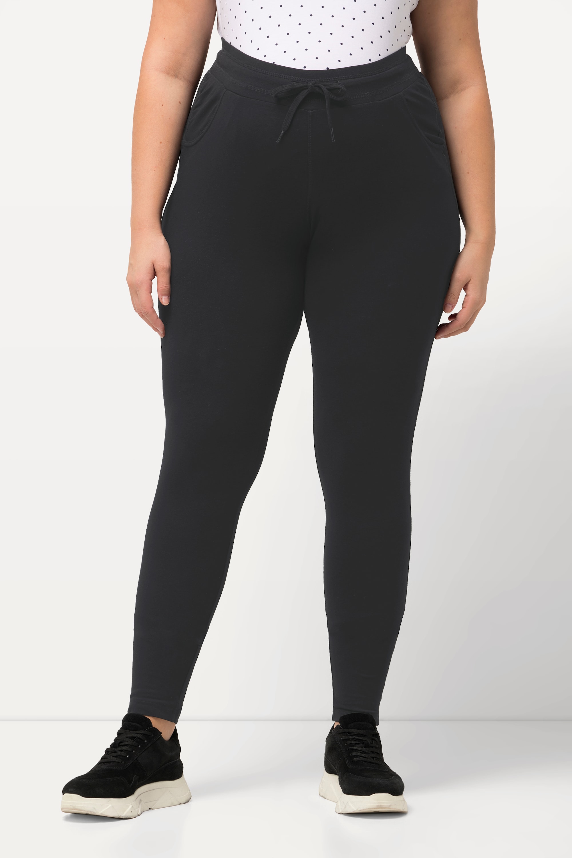 Ulla Popken Damen große Größen Bellieva Jersey Leggings Komfortbund