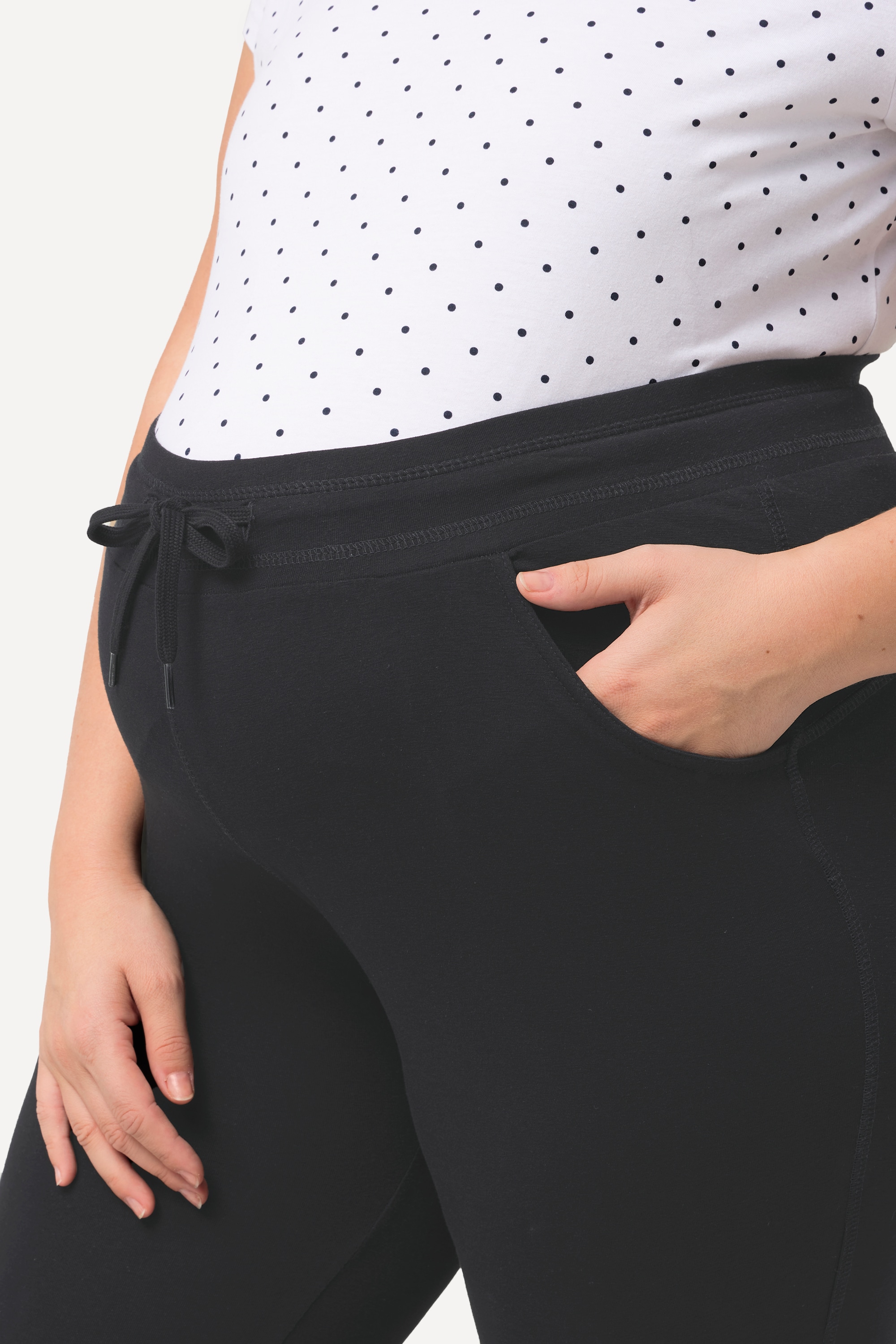 Ulla Popken Damen große Größen Bellieva Jersey Leggings Komfortbund