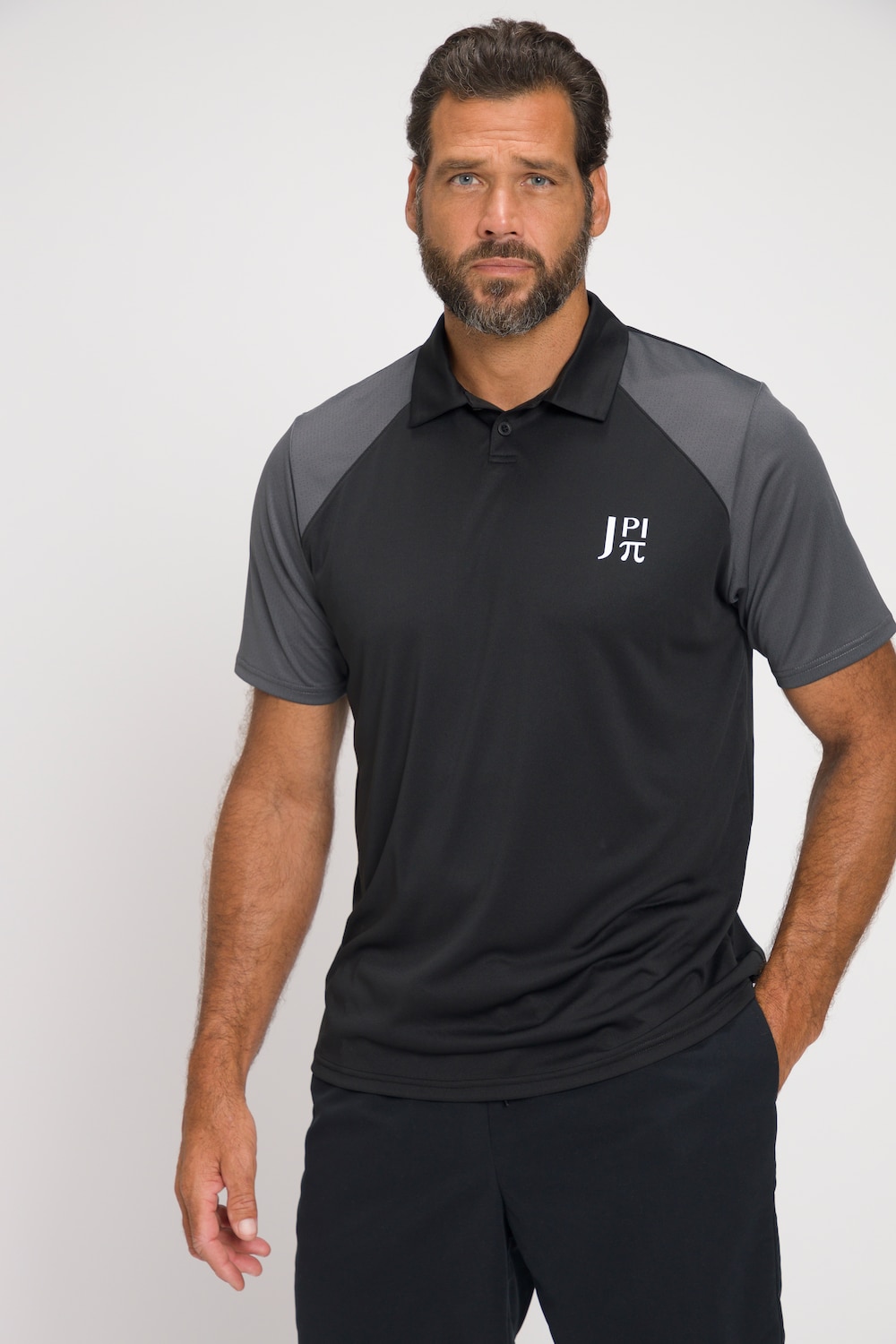 Grote Maten JAY-PI poloshirt FLEXNAMIC®male, zwart, Maat: XL, Polyester, JAY-PI