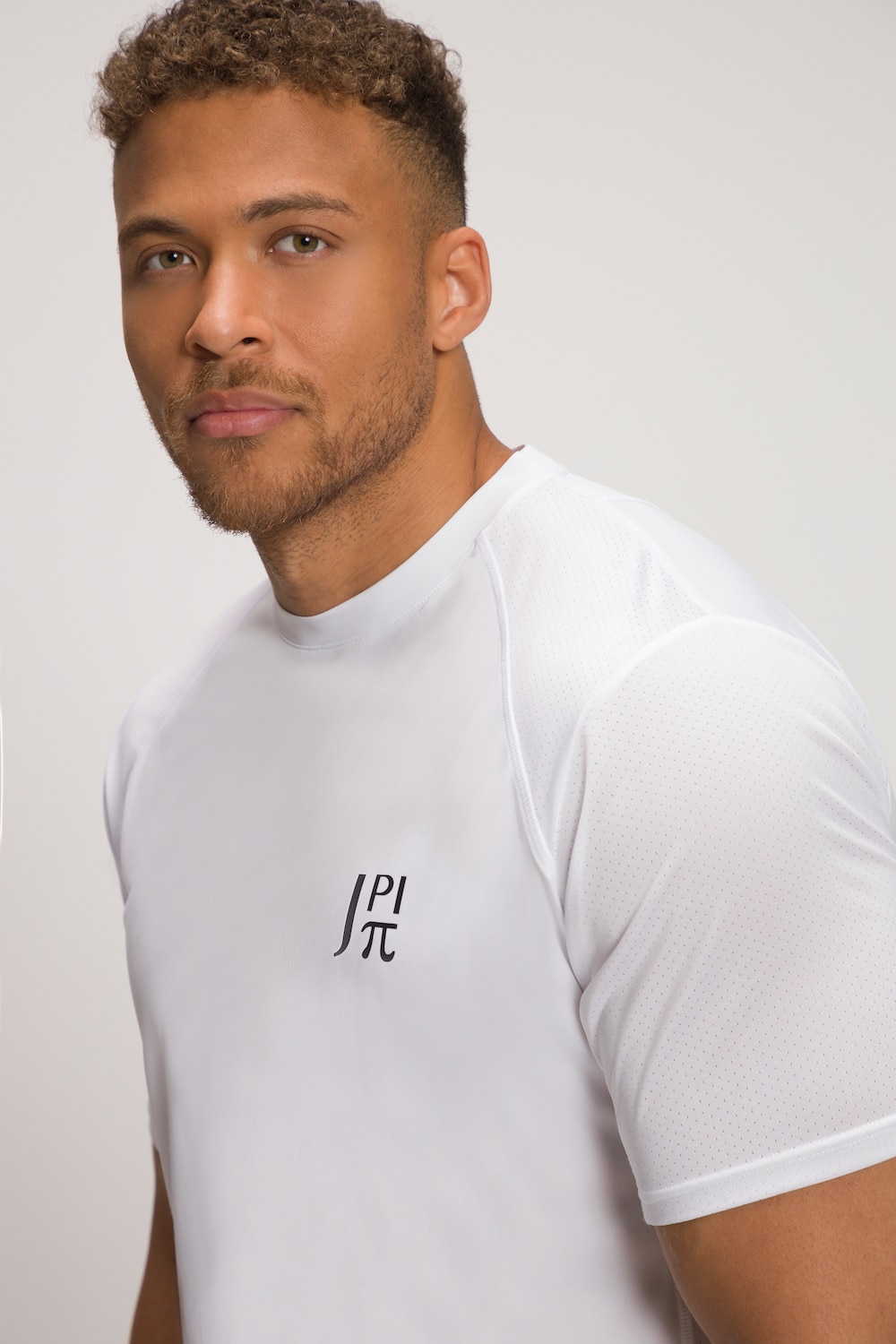 Stora storlekar Funktionstopp, Her, vit, storlek: XXL, Polyester, JAY-PI