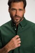 Chemise, manches courtes, col boutonné, modern fit, patte de boutonnage tendance