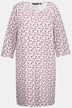 Nachthemd, Punkte, A-Linie, Rundhals, 3/4-Arm
