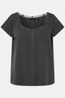 Twisted Cord Detail Round Neck A-line Fit Tee