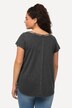Twisted Cord Detail Round Neck A-line Fit Tee