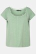 Twisted Cord Detail Round Neck A-line Fit Tee