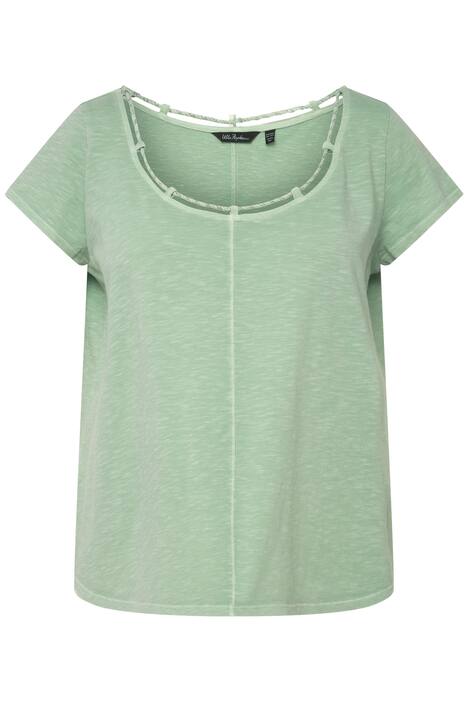 Tričko, šňůrka, A střih, kulatý výstřih, krátké rukávy