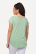 Twisted Cord Detail Round Neck A-line Fit Tee