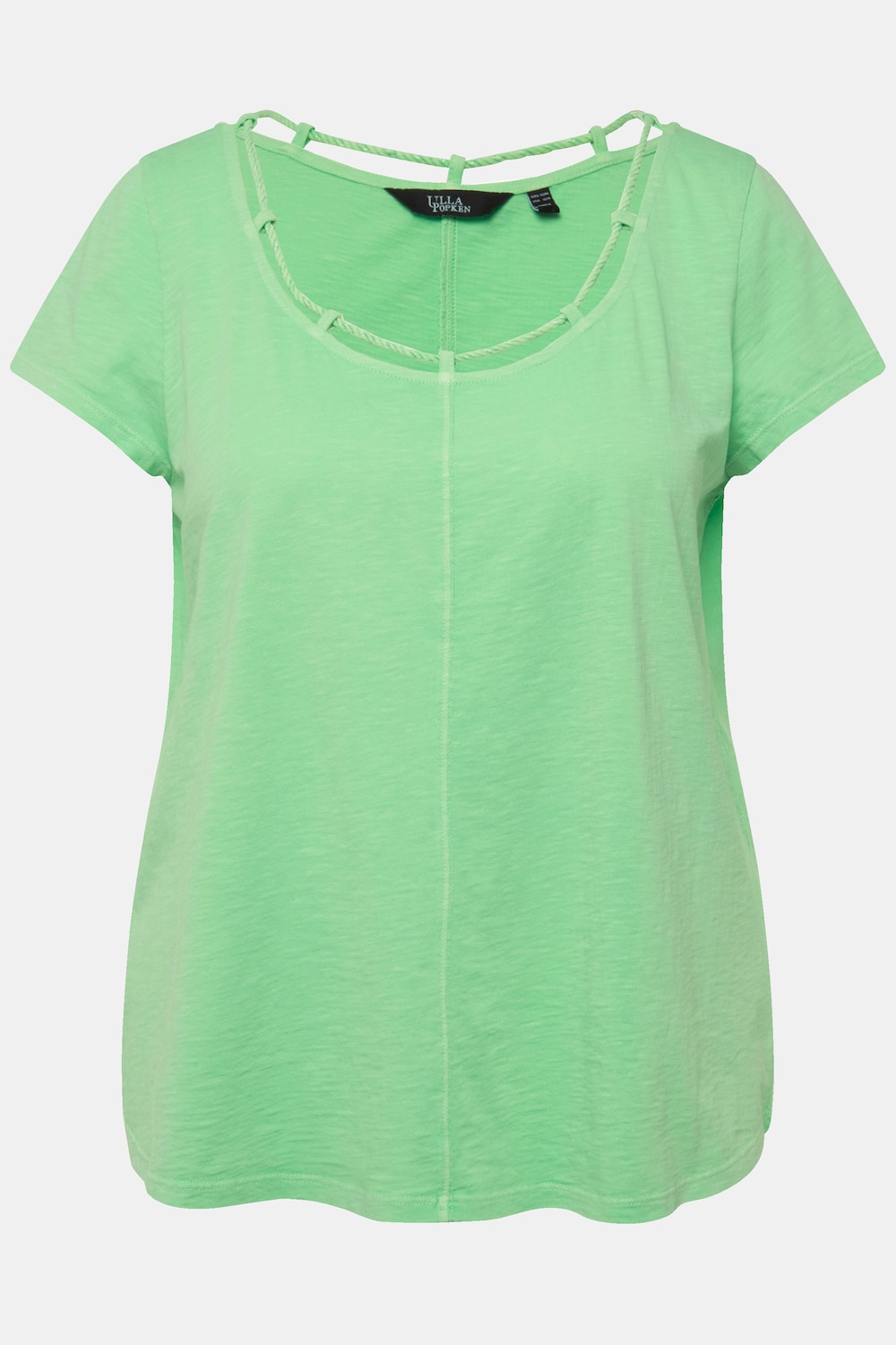 Stora storlekar T-shirt, Dam, grön, storlek: 46/48, Bomull, Ulla Popken