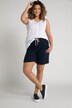 Bubble Texture Drawstring Elastic Waist Wide Leg Cotton Shorts