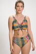 Bikini, Batikstreifen, Rüschen, Softcups
