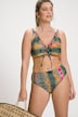 Bikini, Batikstreifen, Rüschen, Softcups