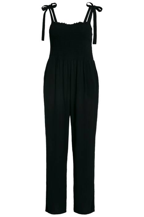 Overal, mačkaná látka na poprsí, široké nohavice, bez rukávů