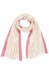 Šál, pestré okraje, třásně