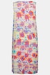Graphic Floral Print V-Neck Swing Hem Tank Dress