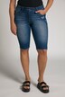 Džínové šortky Sarah, třásně, úzké nohavice, vysoký pas