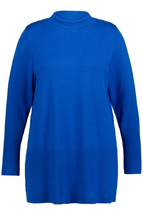 Dlouhý svetr, A střih, stojáček, dlouhé rukávy