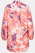 Bluse, Blüten, Hemdkragen, 3/4-Arm