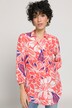 Bluse, Blüten, Hemdkragen, 3/4-Arm