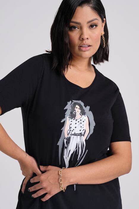 T-Shirt, Model, Classic, Rundhalsausschnitt, Halbarm