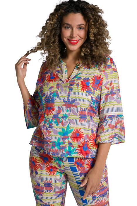 Halenka, stojáček, krajka, 3/4 rukávy