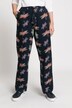 Dragonfly Print Elastic Waist Wide Leg Rose Fit Pants