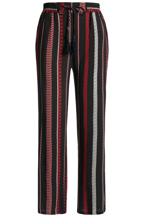 Kalhoty Rose, natahovací, pruhy, elastický pas, šňůrka