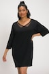 Illusion Mesh Inset V-Neck Nightgown