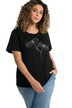 Tričko, vážka, ozdobné kamínky, kulatý výstřih, krátké rukávy