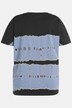 T-Shirt, Batikstreifen, Oversized, V-Ausschnitt, Halbarm